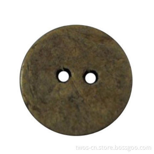 Coconut Button, 2 Holes, Fancy Color, Available in All Sizes and Thickness